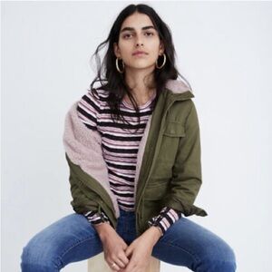 Sherpa-Trimmed Surplus Jacket